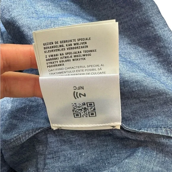 PRADA***Men’s Blue Denim Shirt***Large $2150 NWT - Picture 6 of 7